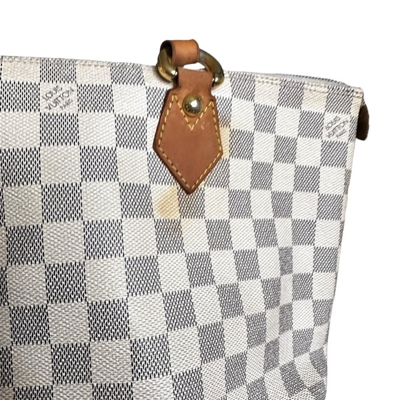 LOUIS VUITTON Damier Azur Saleya PM Tote Bag with matching wallet - Picture 9 of 14